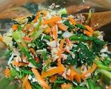 パパっと冬野菜のおひたし❤カニかま入り作り方2写真
