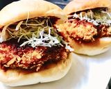 ⭐️ ソースが最高ヒレカツハンバーガー作り方5写真