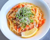 スモークサーモンのチーズクリームパスタ作り方12写真
