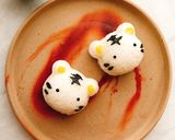 お弁当にホワイトタイガーおにぎり(動画有作り方14写真