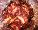 薄切り肉で豚の生姜焼き作り方1写真