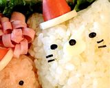 クリスマスキャラ弁＊すみっコぐらしねこ＊作り方3写真