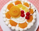 フルーツデコレーションケーキpart4作り方1写真