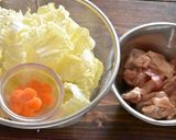 鶏肉と白菜のお雑煮【お正月】作り方1写真