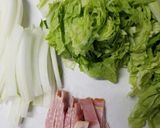 ☆白菜とベーコンの豆乳味噌スープ☆作り方1写真