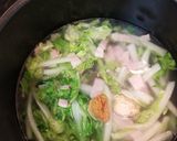 ☆白菜とベーコンの豆乳味噌スープ☆作り方3写真