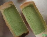 桜と抹茶　2層のベークドチーズケーキ作り方3写真