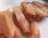 鶏むねとほうれん草の卵バター炒め☆作り方1写真