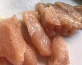 鶏むねとほうれん草の卵バター炒め☆作り方1写真