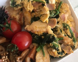 鶏むねとほうれん草の卵バター炒め☆作り方6写真