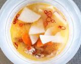 電子レンジで✿韓国風【肉汁】スープ&シメ作り方6写真