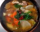 電子レンジで✿韓国風【肉汁】スープ&シメ作り方10写真
