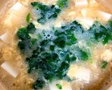 モロヘイヤとお豆腐のとろとろスープ作り方4写真
