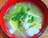 キャベツと豆富の中華味噌スープ作り方6写真