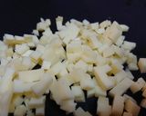 豆苗のコロコロチーズマヨペパーサラダ作り方4写真