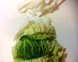 ☆白菜と豚肉のネギだれ☆フライパン蒸し作り方1写真