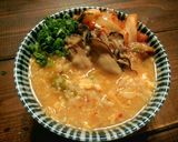 鮭入り株なめこ雑炊！朝食や夜食に作り方6写真