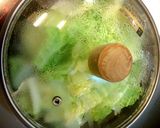 ☆白菜と豚肉のネギだれ☆フライパン蒸し作り方3写真