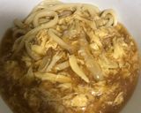 とろとろ餡と生姜でポカポカ！卵とじうどん作り方6写真