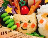 ★クリスマス★お弁当★サンタ★トナカイ★作り方1写真