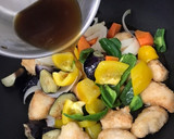 定食屋さん風♡鶏と野菜の黒酢あん作り方5写真