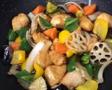 定食屋さん風♡鶏と野菜の黒酢あん作り方6写真