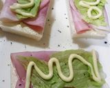 簡単キャラ弁 サンドイッチ バージョン作り方2写真