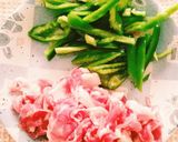 ＊豚肉とピーマンの胡麻味噌炒め＊作り方1写真
