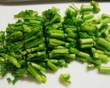 春菊を子供に食べてもらう簡単炒め作り方3写真