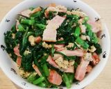春菊を子供に食べてもらう簡単炒め作り方8写真
