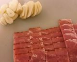 簡単ガ—リックキノコとべ—コン炒め作り方2写真