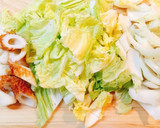 簡単副菜♡白菜とちくわの白だし煮作り方1写真