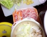 キャベツのポカポカキムチ鍋作り方1写真