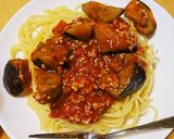 茄子のミートソースパスタ作り方12写真