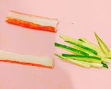 弁当に♪カニカマのきゅうり巻き♡作り方1写真