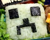 マインクラフト☆クリーパー弁当作り方2写真