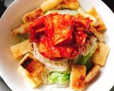 サクサクお揚げとキムチのぶっかけそうめん作り方5写真
