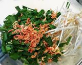 チャーハンの素でもやしとニラのチヂミ作り方1写真
