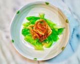 No570出汁キャベツ桜エビ生姜のせ作り方1写真
