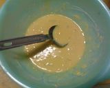 節約　キャベツの外葉のお好み焼き　昼食作り方5写真