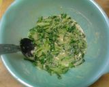 節約　キャベツの外葉のお好み焼き　昼食作り方6写真