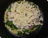 節約　キャベツの外葉のお好み焼き　昼食作り方7写真