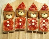 サンタくまさん　串サンドイッチ作り方14写真