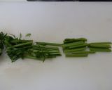 人参の葉と茎のきんぴら作り方2写真