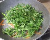 人参の葉と茎のきんぴら作り方9写真