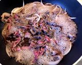 すき焼き風甘辛焼きうどん作り方4写真