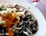 すき焼き風甘辛焼きうどん作り方6写真
