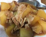 梅酒煮の残った煮汁で大根と豚バラの煮物作り方3写真