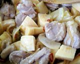 チキンとタケノコの和風ごまカレー作り方3写真