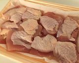 ワカメと鶏肉の梅酢煮作り方1写真